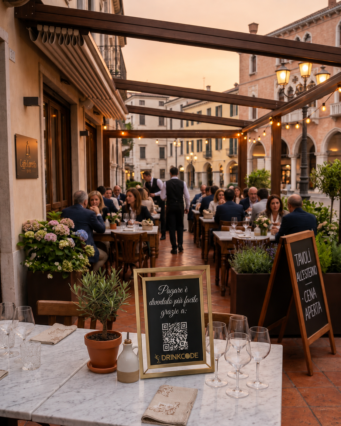 Giardino del locale con DrinkCode
